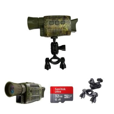 Imagem de Monóculo Nv1000 Ideal Para Caça Pesca 4k 32gb Com Suporte - Mike Shop
