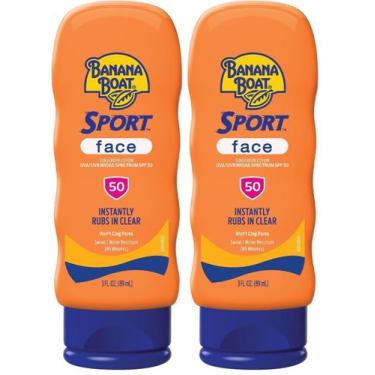 Imagem de Protetor solar facial Banana Boat Sport FPS 50 89 ml pacote com 2
