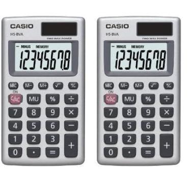 Imagem de Calculadora Casio HS-8VA LCD de 8 dígitos alimentada por energia solar