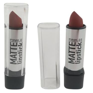 Imagem de Batom Matte Linstick Pink 21 Cosmetics, Cor 5