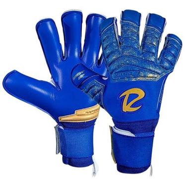 Imagem de Luva de Goleiro Raptor Nitro 7 Profissional, Azul, 11