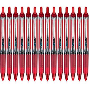 Imagem de Pilot Canetas esferográficas de tinta líquida recarregáveis e retráteis V7 RT, ponta fina (0,7 mm), vermelha, pacote com 14