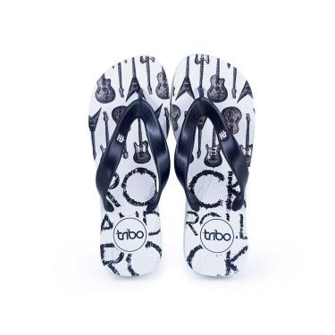 Imagem de Chinelo Borracha Masculino Estampa Guitarra Confort