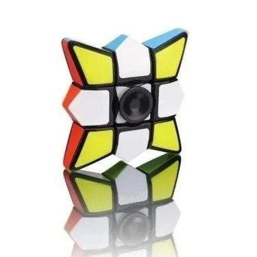 Imagem de Cubo Mágico Spinner Anti Stress 2 Em 1 Colors 7Cm P&D Impex