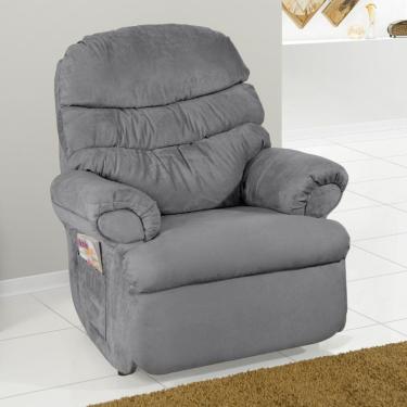 Imagem de Poltrona do Papai Barão Império Estofados Cinza