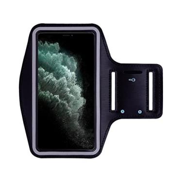 Imagem de Capa de faixa de braço de corrida esportiva para iPhone 13 X XR XS 12 mini 11 Pro Max 8 7 6 6S Plus SE 2022 2020 5 5S 4 Suporte para academia de ginástica, preto, para iPhone 5 5S 5C