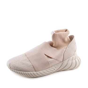 Imagem de adidas x Overkill x Fruition feminina Tubular Elastics S.E Linho/Branco CM8003, Linho, 38 BR