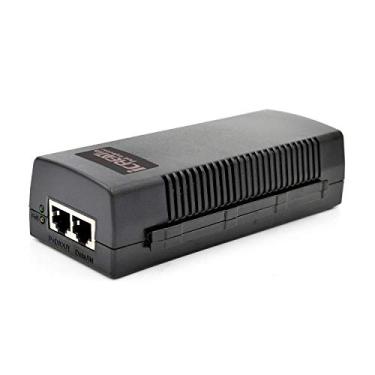 Imagem de iCreatin 48V60W Gigabit Power over Ethernet PoE Adaptador injetor integrado [60W High Power Supply] Compatível com IEEE 802.3af/at 1000Mbps, até 100 metros (328 pés)