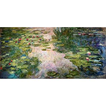 Imagem de Lírios D'Água (1920) de Claude Monet - 75x151 - Tela Canvas Para Quadro