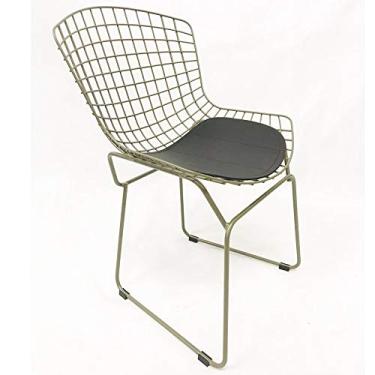 Imagem de Cadeira BERTOIA cor Rato assento preto - Poltronas do Sul