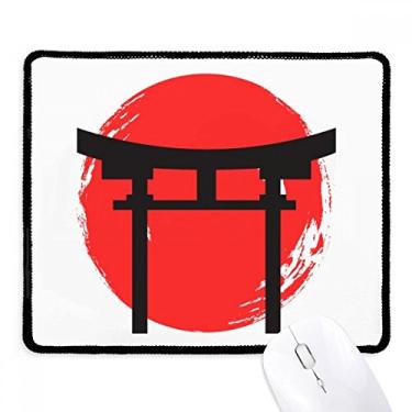 Imagem de Shinto Shrine Japan Torii Mousepad antiderrapante para escritório, bordas costuradas para presente