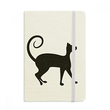 Imagem de Caderno de arte de animal gato preto para amantes de animais de estimação capa dura oficial diário clássico