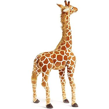 Imagem de Baigterd Girafa Brinquedo de Pelúcia Boneca Simulação Girafa Animal Pelúcia Boneca de Pelúcia Brinquedo Crianças Decoração de Casa Adereços Fotográficos Bonitos Macios e Confortáveis