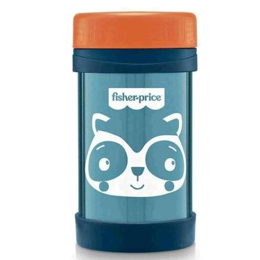 Imagem de Pote Térmico Aço Inox Fisher Price Hot Cold Azul - 450ml
