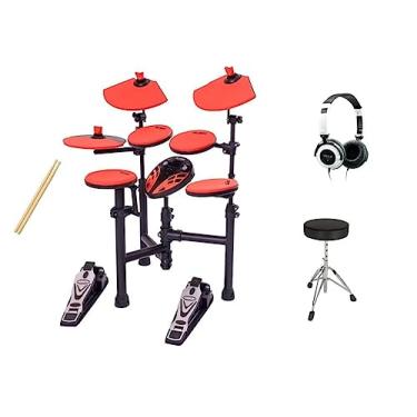 Imagem de Bateria Eletrônica Orange X-pro Kit Com Banco E Fone