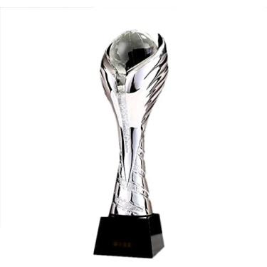 Imagem de Troféu Campeão Torneio De Golfe Resin Championship Trophy Voleibol Basquete Futebol Cristal Tênis Lembranças Gratuitamente Personalizado,B,9 * 9 * 30cm,YUYANAIAI