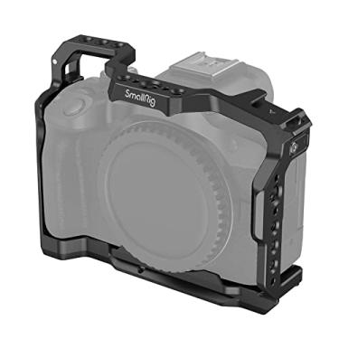 Imagem de SmallRig Gaiola R50 para câmera Canon R50, liga de alumínio com placa de liberação rápida para suporte Arca, sapata fria, trilho NATO e furos roscados - 4214