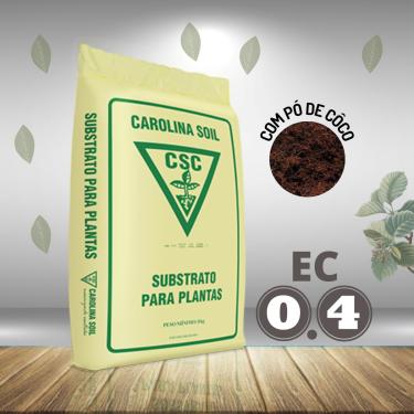Imagem de Substrato Inerte Carolina Soil de Pó de Côco Ec 0,4 - Fórmula 2801 Classe Interna LXVIII PH 5,5 Saca fechada Original 45 Litros