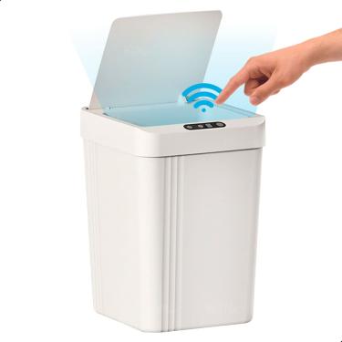 Imagem de Lixeira Eletrônica Inteligente Fundamentum 13L Smart a Pilha