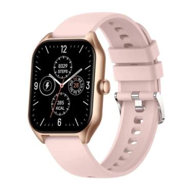 Imagem de Smartwatch Relógio Inteligente GTS4 Tela 1.65 Notificações Alarme Exercicios (cor-de-rosa)