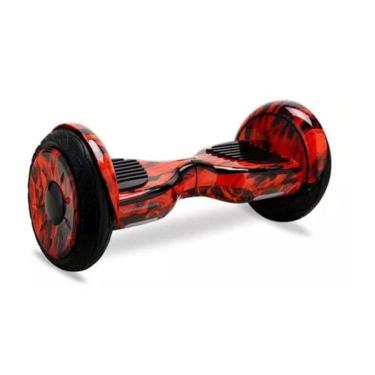 Imagem de Hoverboard Vermelho Fogo 10 Polegadas  Skate Elétrico