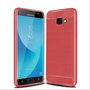 Imagem de Capa para Samsung Galaxy J7 Max, capa de material de fibra de carbono, macia, antiderrapante, antiimpressões digitais, capa totalmente protetora para Samsung Galaxy J7 Max