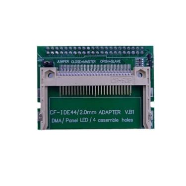 Imagem de suckoo Cartão de memória CF para laptop 2.5 IDE fêmea SSD adaptador cartão CF 50 pinos para 2,5 IDE placa de expansão 44 pinos conversor de cartão horizontal 90 graus verde