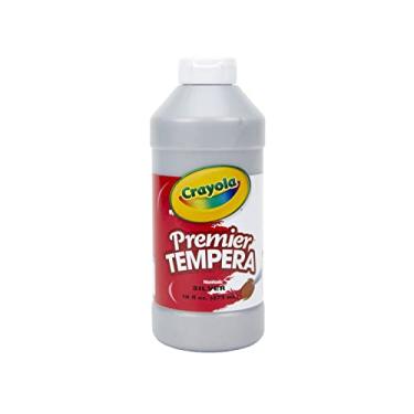 Imagem de Crayola Tinta Têmpera, prata metálica para crianças, 473 ml