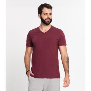 Imagem de Camiseta Meia Malha Básica Masculina Kohmar Vermelho