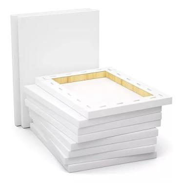 Imagem de Tela de Pintura, Supertela Artefatos de Madeira, Branca, 15x15 cm