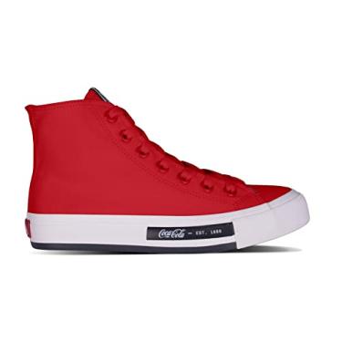 Imagem de Tênis Coca-Cola Shoes, Daytona Hi, Feminino, Vermelho, 39