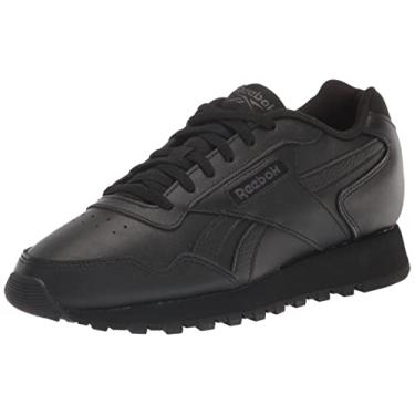 Imagem de Reebok Tênis masculino moderno de couro com assinatura Ventilator, Preto/cinza puro, 42