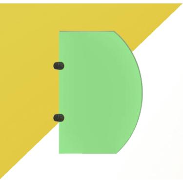 Imagem de Divisória de mictório montada na parede, divisor de mictório de desenho animado infantil, defletor de mictório de privacidade, divisória de banheiro com tela de mictório, para escolas/jardin