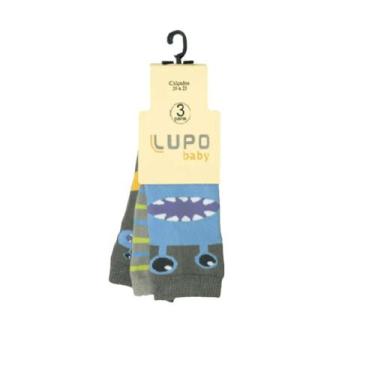 Imagem de Meia Bebê Lupo Kit com 3 Pares - 0200, 16-19