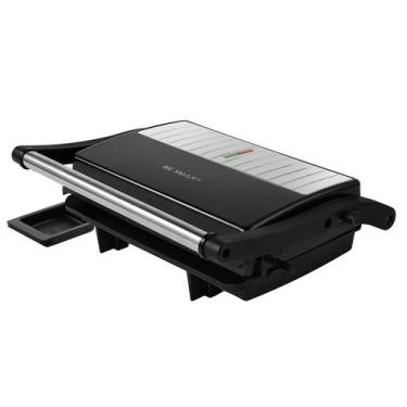 Imagem de Grill Elétrico com Coletor de Gordura 127v Preto/Inox - Be Smart, Pret
