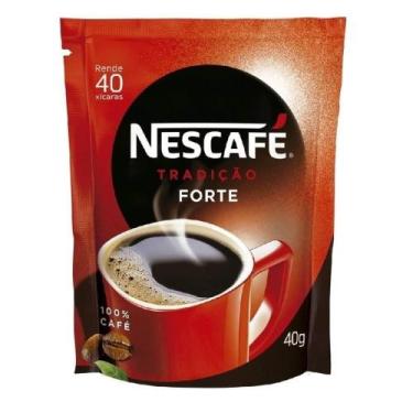 Imagem de Café Solúvel Nescafé Tradição Forte Sachê 40g - Embalagem com 24 Unida