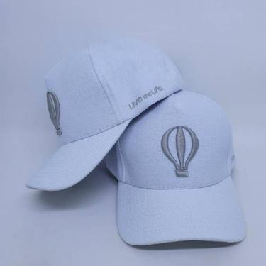 Imagem de Boné Americano Premium White - Live the Life, Branco, Único