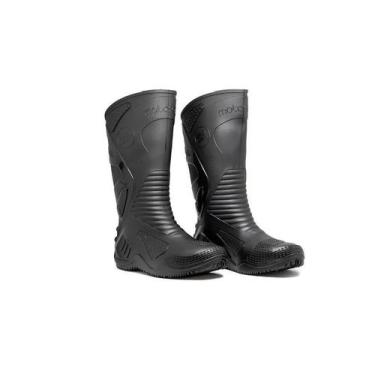 Imagem de Bota De Pvc Cano Longo Preto/ Solado Preto C/ Forro  Tam- 41 - Bracol