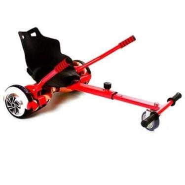 Imagem de Carrinho Hoverboard Hoverkart Scooter Universal Vermelho - Mm House