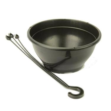 Imagem de 50 Vasos plástico para plantas Cuia 18 volume 1,2 Litros com hastes Al