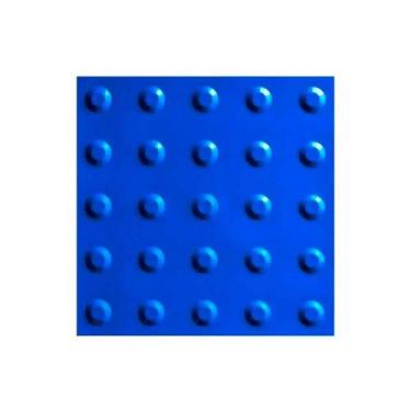 Imagem de Piso Tátil 25 X 25 Alerta Azul Pvc 10 Unidades - Wrs