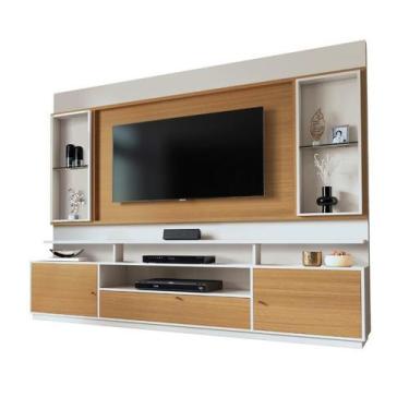 Imagem de Home / Estante RAV para TV Até 58'' Prateleira de Vidro 8mm Porta Cent