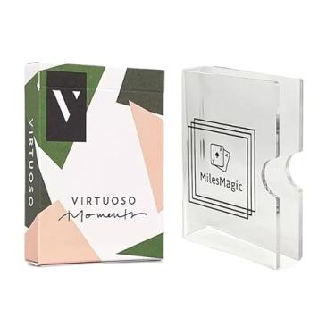Imagem de MilesMagic Virtuoso Moments (Open Court I) Playing Cards | Limited Standard Edition Virts Deck for Cardistry | with Acrylic Transparent Storage Card Clip, OC1