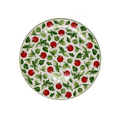 Imagem de Prato de Sobremesa de Cerâmica Tomatinho Cereja 20,5cm - Luiz Salvador