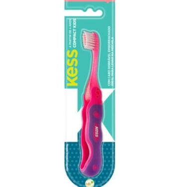 Imagem de Escova Dental Compact Kids Kess Belliz Rosa Cod.2039 - BELLIZ COMPANY