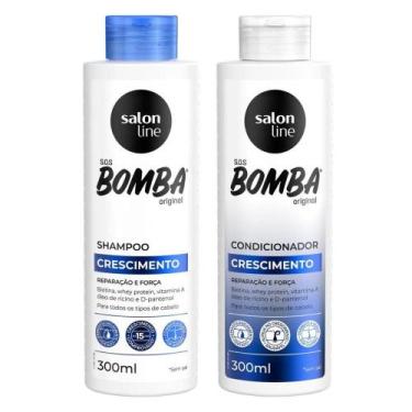 Imagem de Shampoo + Condicionador Salon Line Sos Bomba Crescimento 300ml