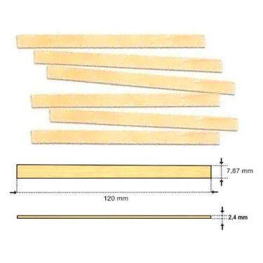 Imagem de 500 Palito de Picolé Artesanato Ponta Quadrada 12cm - AAZ
