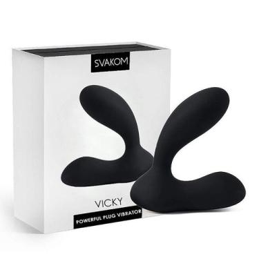 Imagem de Estimulador De Próstata E Períneo Com Vibrador e Controle Vick Svakom 