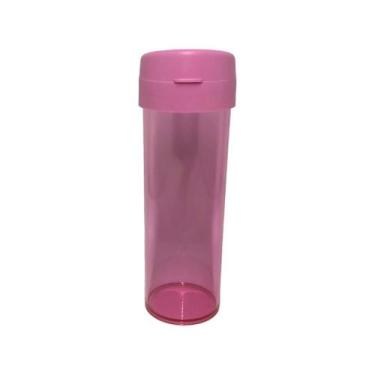Imagem de 24 Garrafas Water Bio 500ml - lisas - Triplast, Rosa bebe translúcido