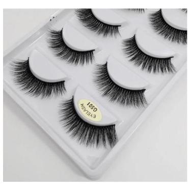 Imagem de Cílios Postiços G5-g6-g8 Mink 5 Pares - Eyelash, G501